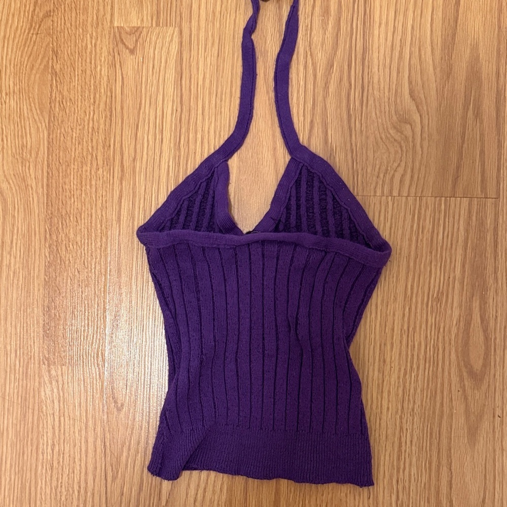 No Boundaries Ribbed Purple Camisole - Picture 3 of 3